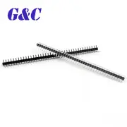 10pcs 1x40 Pin 2.54mm Right Angle Single Row Male Pin Header Connector