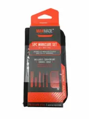 ManMade 5 Piece Manicure Set w/Case - Red