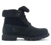 Timberland Linden Woods WP Fleece Boots - Women's Winter Boots Lined Leather Black TB0A1QST-001 EU 38.5 US 7.5