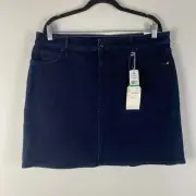 Tommy Bahama Boracay Indigo Denim Womens Size 16 Skirt Dark Blue NWT