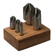 5 Piece 6 Flute Countersink Deburring Set 1/4" - 1"