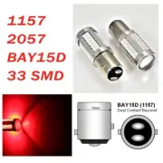 Red Parking Light 1157 2357 3496 7528 BAY15D 33 SMD LED Bulb A1 AX (for: Volvo)