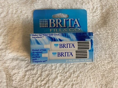 Brita Fill and Go Water Filter Filtration Replacement Filters 2 Pack OB99 Sport