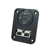 Panel Mount Assembly with 50 amp Anderson Plug and Dual Volt Meter
