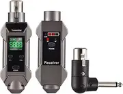 Wireless Microphone System XLR Transmitter & Receiver UHF Wireless Microphone Converter Plug-on XLR Mic Adapter, 16 Channels for Dynamic Mic, Audio Mixer, PA System