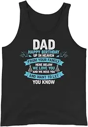 [Teegarb Letter Blanket] Inspirational Dad Heaven's Celebrations Memorial Birthday Motivational Dads 4