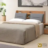 在飛比找momo購物網優惠-【WAKUHOME 瓦酷家具】Ari工業風木心板6尺抽屜雙人