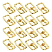 20Pcs Metal Roller Buckles, 7mm - 0.28" Sewing Mini Buckle (Gold, 17.5mm)