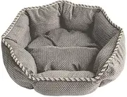 Warm Dog Bed Round Pet Lounger Cushion for Small Medium Large Dogs Cat Winter Dog Kennel Puppy Mat Pet Bed/Dark Grey