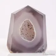 296g82mm Druzy Agate Geode Tower Point Natural Crystal Polished Quartz Healing