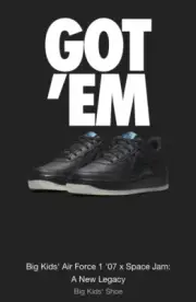 Air Force 1 ‘07 x Space Jam: A New Legacy Size 6Y Big Kid/ Size 7.5 Women