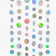 Iridescent Circle Dots HoloGarland - Shimmering Party Streamer Banner & Backdrop