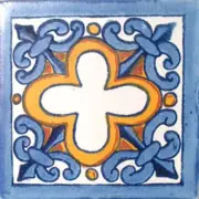 90 MEXICAN CERAMIC TILES WALL OR FLOOR USE CLAY TALAVERA MEXICO POTTERY #C013