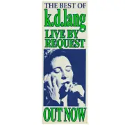 k.d. lang - The Best of k.d. lang: Live By Request Vintage Daybill Poster Unf...