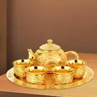 Kung Fu Tea Set Unique Retro Practcal Tea Pot Set for Picnic Party Car Trips