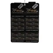 Pro 500 Cryo Platinum Double Edge Razor Blades, Chromium Coated, Saloon Pack, 20