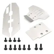 Metal RC Car Front & Rear Skid Plates Chassis Armor For Traxxas 2WD Slash 1/10