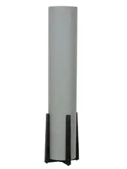 Breton 3 Light Floor Lamp in Black/Grey