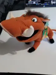 Disney Lion King 2 Simba's Pride Applause Pumbaa 10" Long Plush With Tags