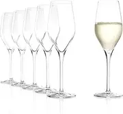 Stolzle Lausitz Exquisit Champagne Flute Glass 6 Piece Set, 265 ml Capacity