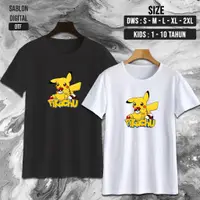 在飛比找蝦皮購物優惠-Nw0366 T恤皮卡丘TSHIRT KIDS T恤KIDS