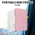 Mini Refrigerator Drinks Cooler Bar Freezer Hot/Cold Portable Fridge – 8L/PINK