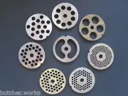 #12 S/S Meat Grinder Chopper Plate Screen Hobart LEM Cabelas Weston. PICK SIZE!