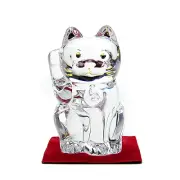 BACCARAT MANEKI Cat Lucky Cat Midnight Crystal Figure Beckoning cat