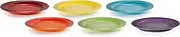 [Le Creuset] Stoneware Set of 6 Side Plates, 22 cm, Rainbow, 79285228359006