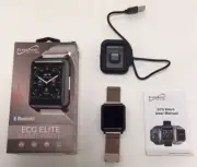 SuperSonic Fitness Tracker Smart Watch Bluetooth ECG Elite In Rose Color