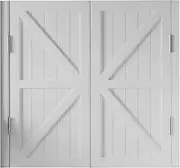 EKDJSN Cafe Door Swinging Door, Pine Wood 180° Open Close Swinging Door, with Hinges, for Kitchen Shop Entrance Partition Pub Staircases, Corridors (Color : White, Size : 66.9in/170cm)