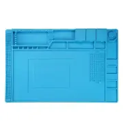 Soldering Mat 17.7"x11.8" Silicone Magnetic Electronics Repair Work Mat, Blue
