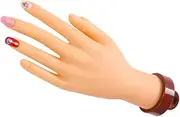 Ipetboom Manicure Practice Hand Model Nail Practice Fake Hand Nail Practice Hand Maniquin False Hand Nail Mannequin Hand Nail Art Trainer Hand Trainer for Nails Nail Hand Practice Pvc