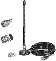 Cb Antenna 27mhz Cb Antenna Soft Whip Magnetfu Bnc Pl259 Connector Antenna Compatible With Cobra Midland Uniden Maxon President Portable Ha - Jxlgv