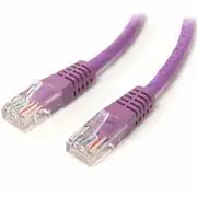 StarTech 15m Cat5e Molded RJ45 UTP Patch Cable (M/M), Purple - M45PAT15MPL