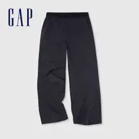 在飛比找蝦皮商城優惠-Gap 女裝 Logo鬆緊寬褲-炭黑色(872655)