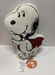 Peanuts Halloween Snoopy Vampire Sherpa 17" Plush Character Pillow Limited NWT!