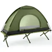 Yoojahow Single Person Camping Tent Cot, 75''l x 25''w x 16.5'' H Portable Ca...