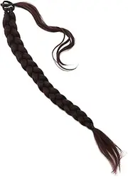 WOFASHPURET Long Braided Ponytail Wig Synthetic Hair Extensions for Women Add Volume and Style