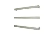 Radiant SBSTR-650 Heated/Non-Heated Single Square Towel Rail - 650mm - Brushed Satin (1 Piece)