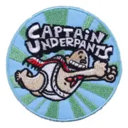 Captain Underpants Character Logo Embroidered Iron on Patch