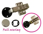 Dia 1.5" 35mm EU Hydraulic soft close Full Overlay Hinge for Cabinet Glass door