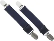 GANAZONO 2pcs Elastic Cuffs for Pants Clips Boot Straps with Adjustable Fixing Clips Windproof and Water-Resistant for Outdoor Activities