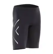 2XU Mens Compression Shorts - Black/Silver (MA3851)
