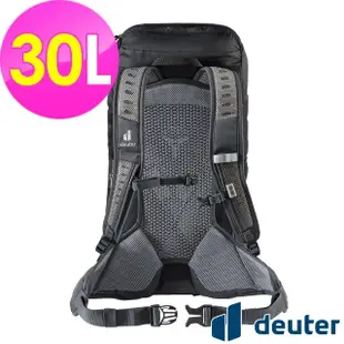 【deuter】AC LITE 30L網架直立式透氣輕量背包(3421021黑/戶外休閒包/健行包/登山包)