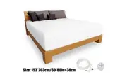 OZNALA Earth Grounding Fitted Sheet King Queen Size Grounded Conductive Bed Sheets