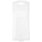 Clear Plastic Clamshell Container, Curved Front, 6.75" x 2.56" - 2.81" x 1.63"
