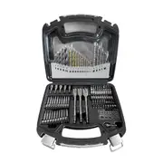 101Pc Combination Drill Bits Set Wood Hole Saw Metal Cement Screwdriver Drilling