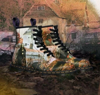 DR. MARTENS 1460 BLACK SABBATH "LIMITED EDITION" LEATHER BOOTS 26315102 NEW!