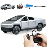 Remote Control Tesla Cyber Truck Toy Kids Race Diecast Metal Toy Truck
